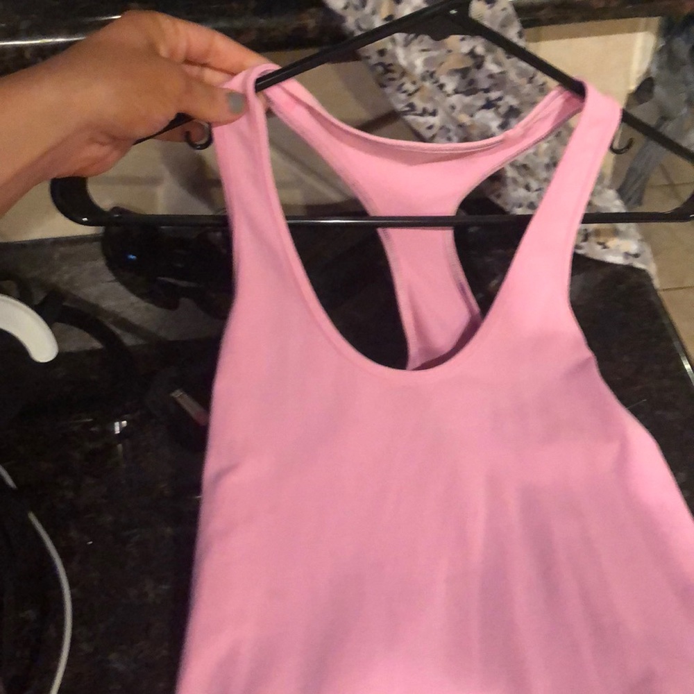 Lululemon tank in light pink
